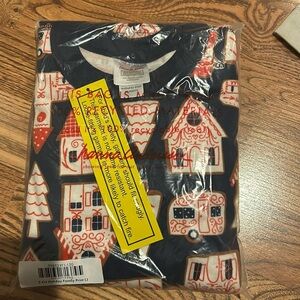 NWT Hanna Anderson size 12 holiday family print pajamas